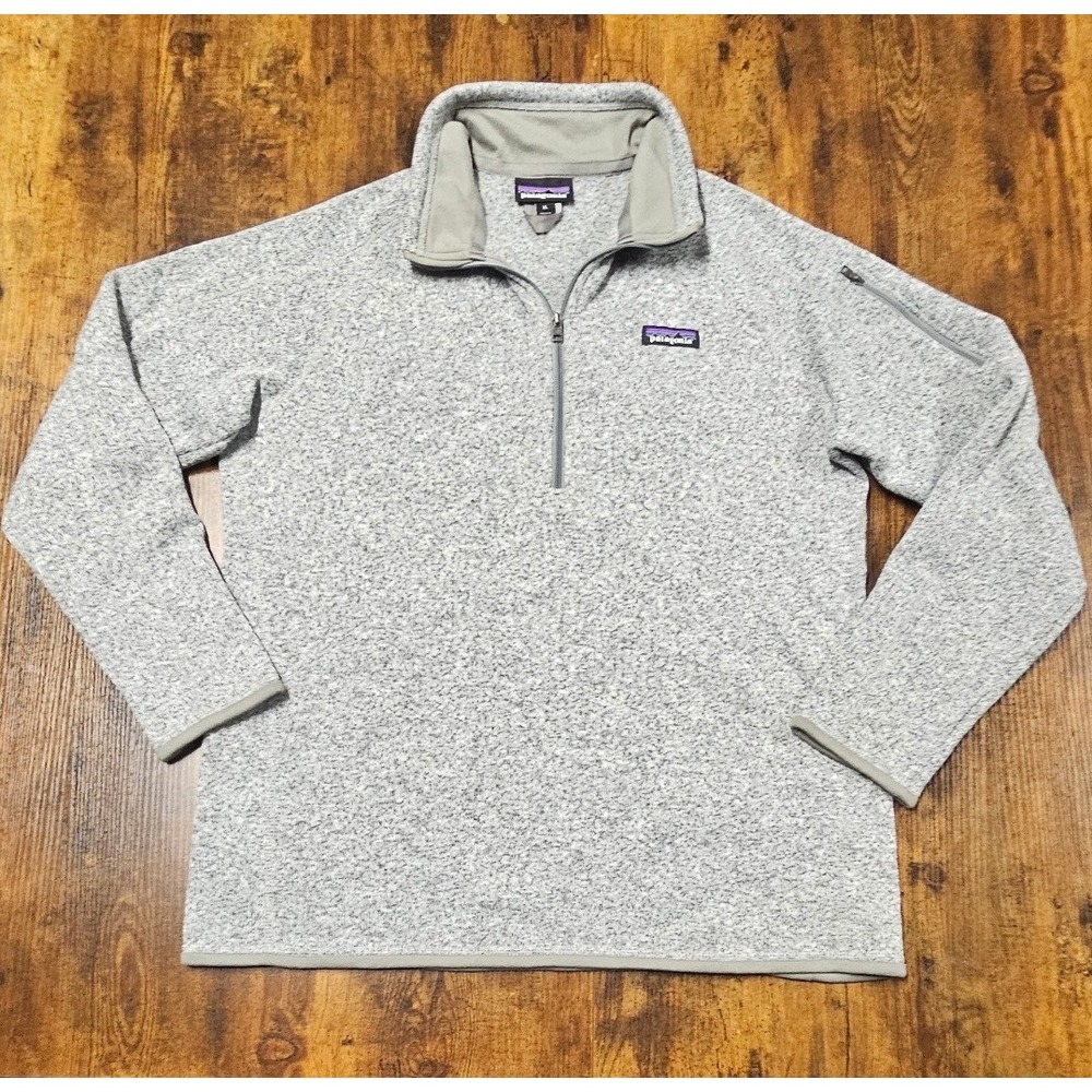 Patagonia Better Sweater 1/4 Zip Fleece Pullover Grey Heather XL